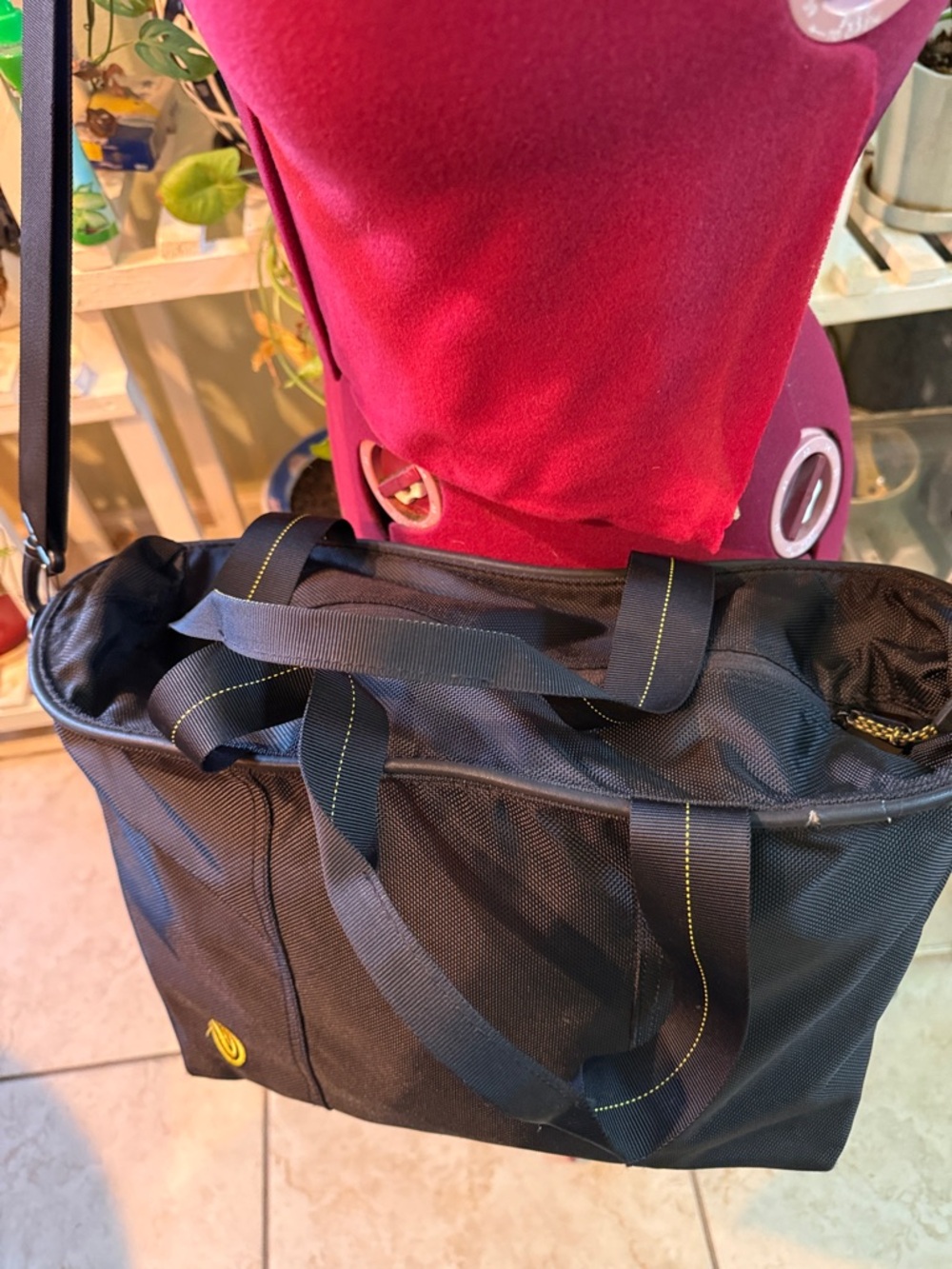 Timbuk2 Black Messenger/Tote Bag- pre-loved, excellent condition - Picture 2 of 8